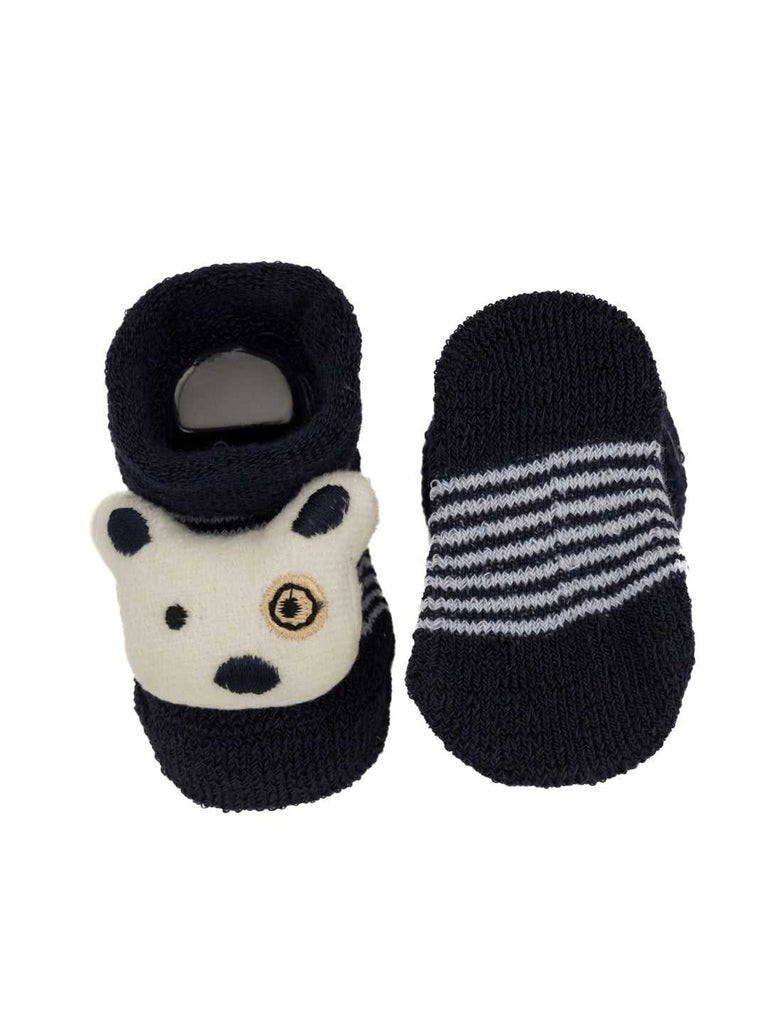 Baby Socks with Elephant Stuffed Toy and Comfy Stretch Fit