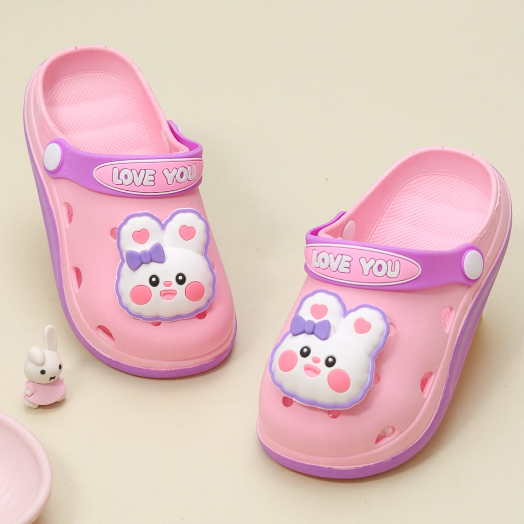 Bunny Motif Clogs CL3523.PINK.18-19 Yellow Bee