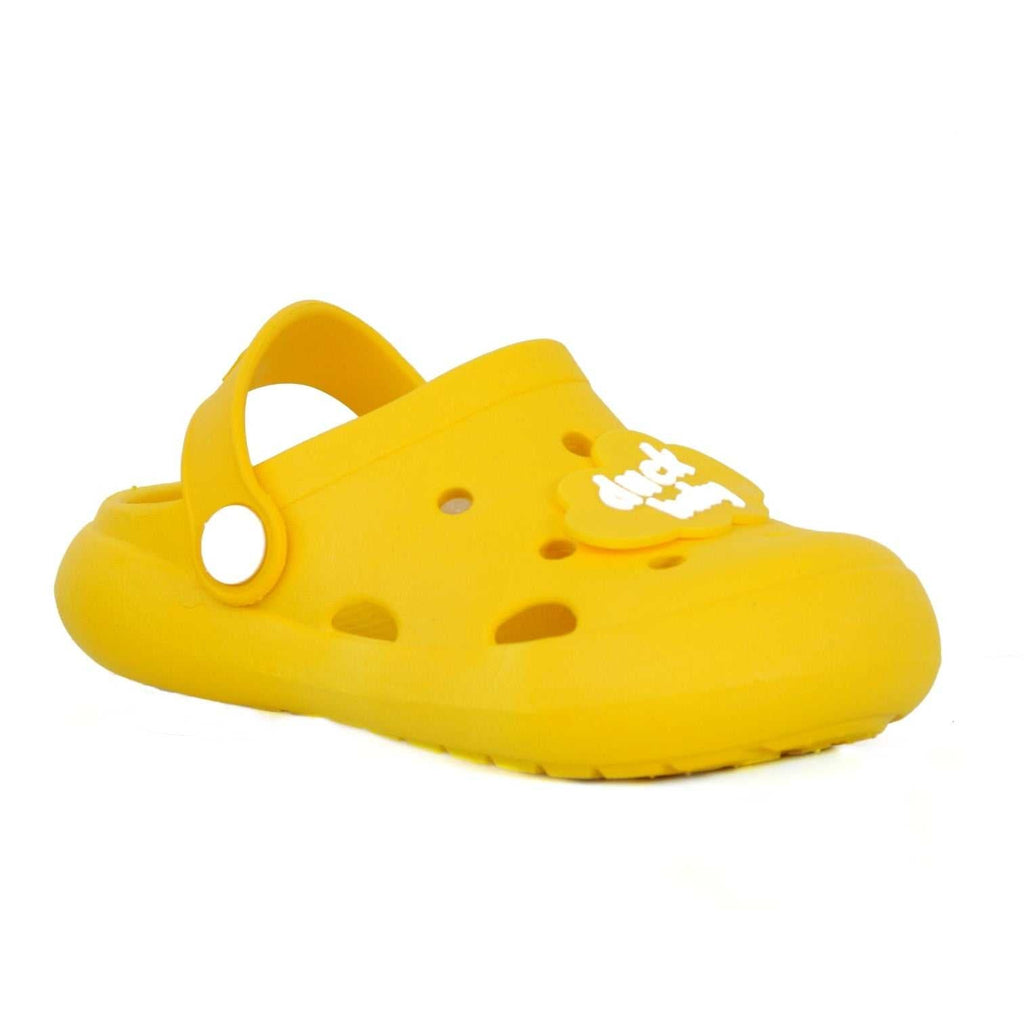Cheerful Yellow Toddler Clogs with Cute Duck Design and Comfortable Adjustable Strap-side
