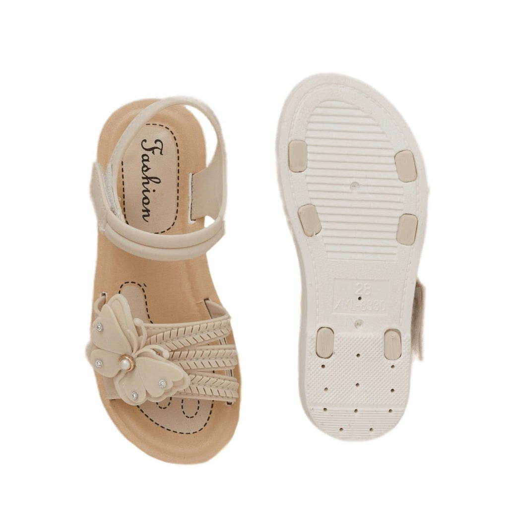 "Pair of Cute Butterfly Sandals for Kids with Durable Outsole