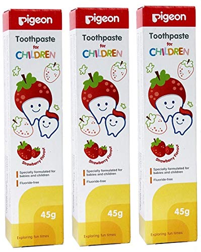 Pigeon-Kids-Strawberry-Toothpaste-Pack-of-3-Child-Safe-Fluoride-Free