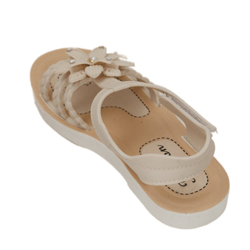 Top View of Kids' Summer Sandals with Braided Details