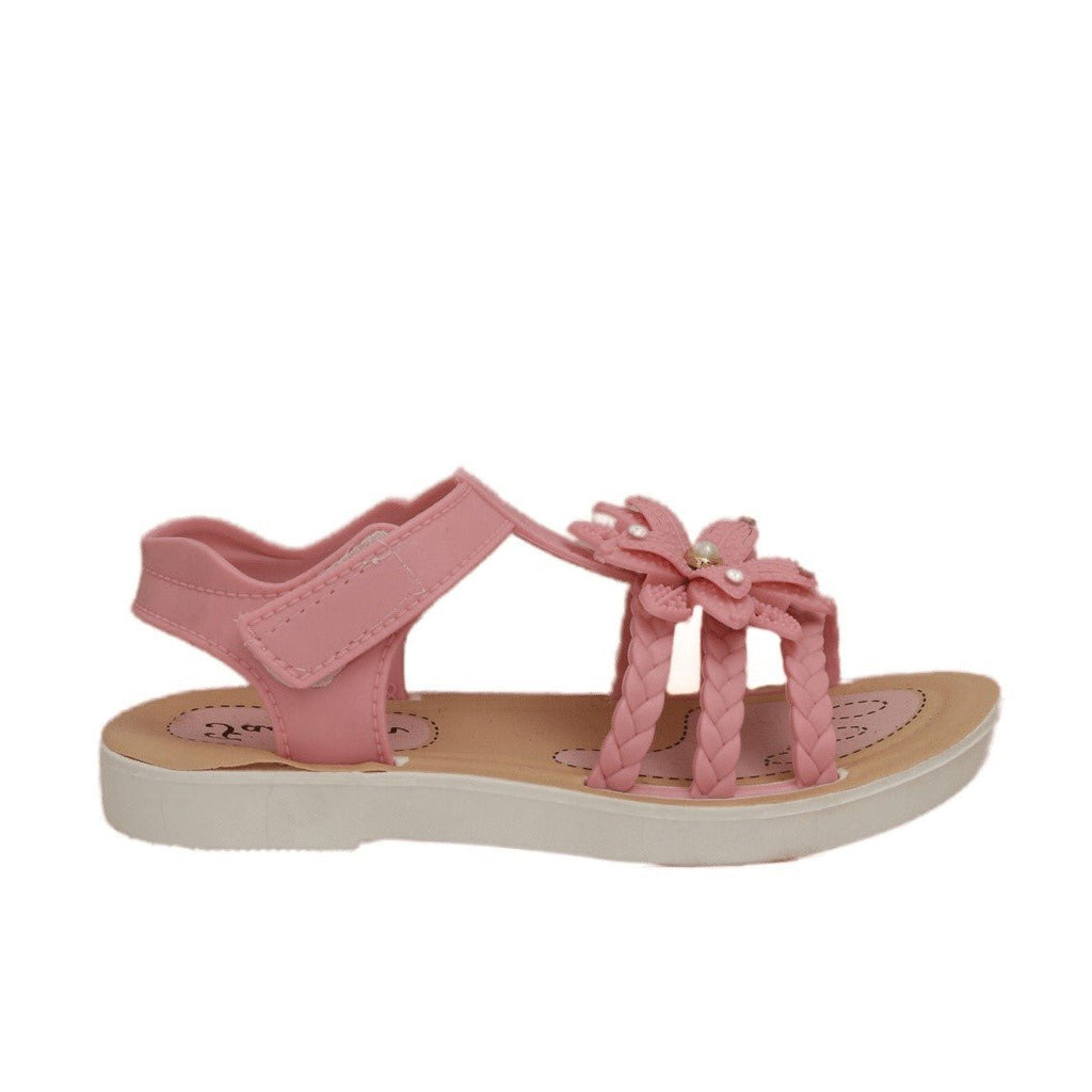 Side View of Enchanted Garden Toddler Sandals for Secure Grip
