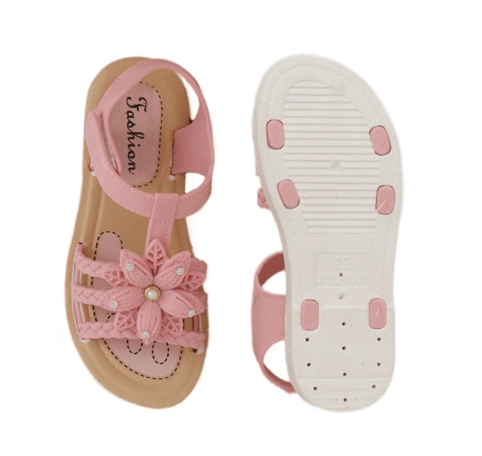 Sole View of Enchanted Garden Toddler Sandals for Secure Grip"