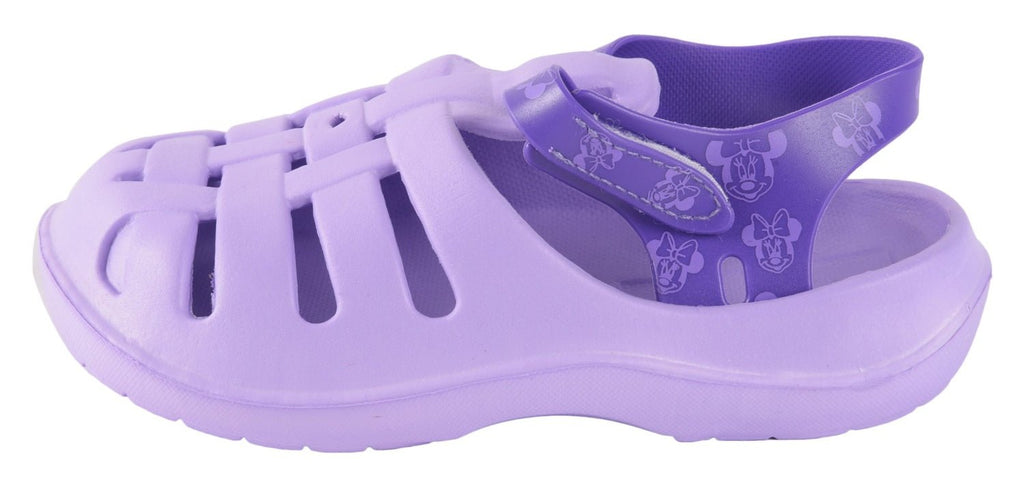 Side view of Yellow Bee's Lavender Dream Clogs for Girls with a secure and comfy fit.