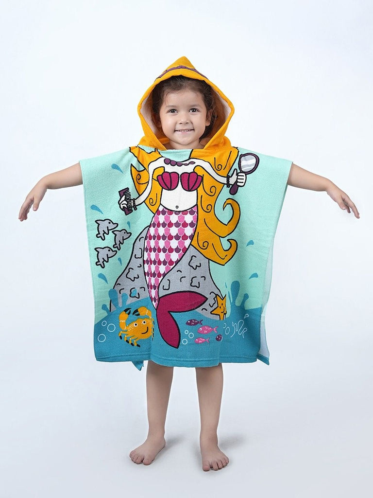 Vibrant mermaid Theme Towel by Yellow Bee on Display