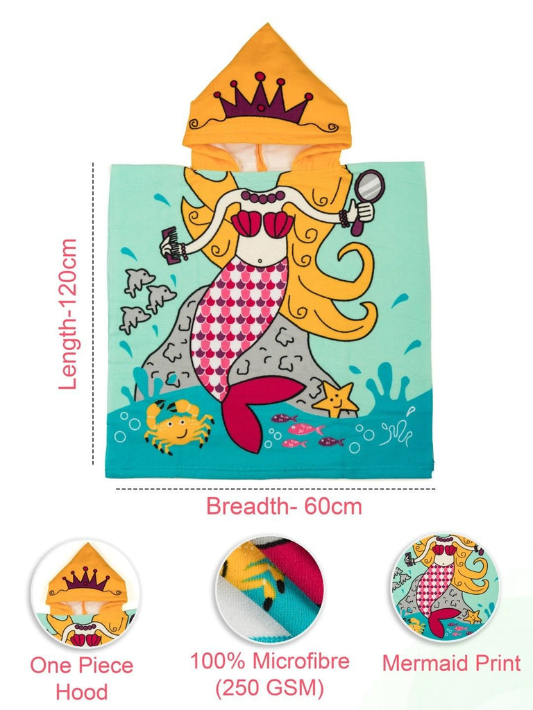Yellow Bee mermaid printed Towel Perfect for Pool, Beach, and Travel