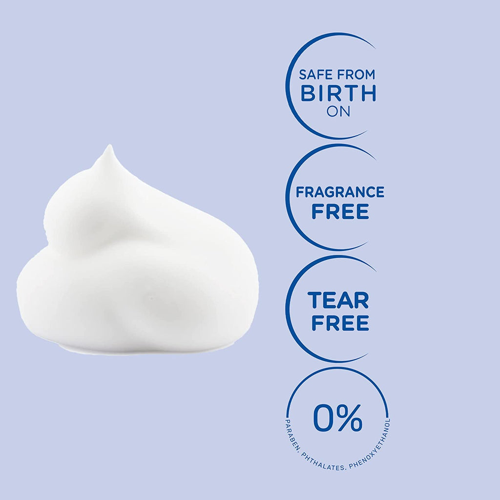 Mustela foam shampoo with 99% natural ingredients ensuring safety and gentleness for newborns