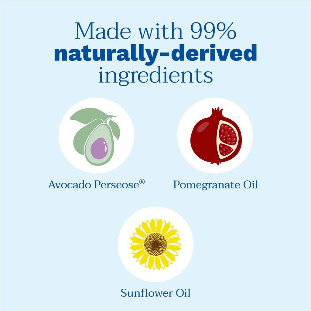 Highlighted Natural Ingredients in Mustela Baby Oil Including Avocado and Pomegranate Oil