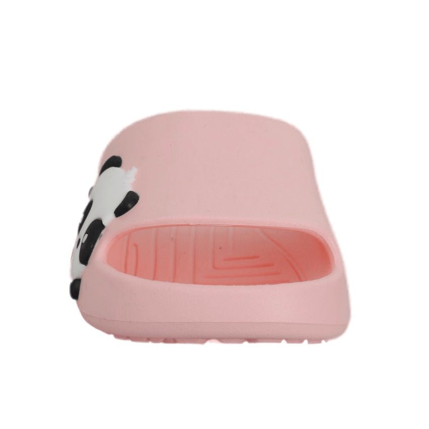 Fashion-Forward Peach Panda Slide Sandal for Easygoing Style
