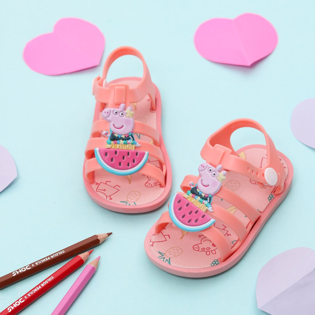 Peppa Pig by Yellow Bee watermelon sandals