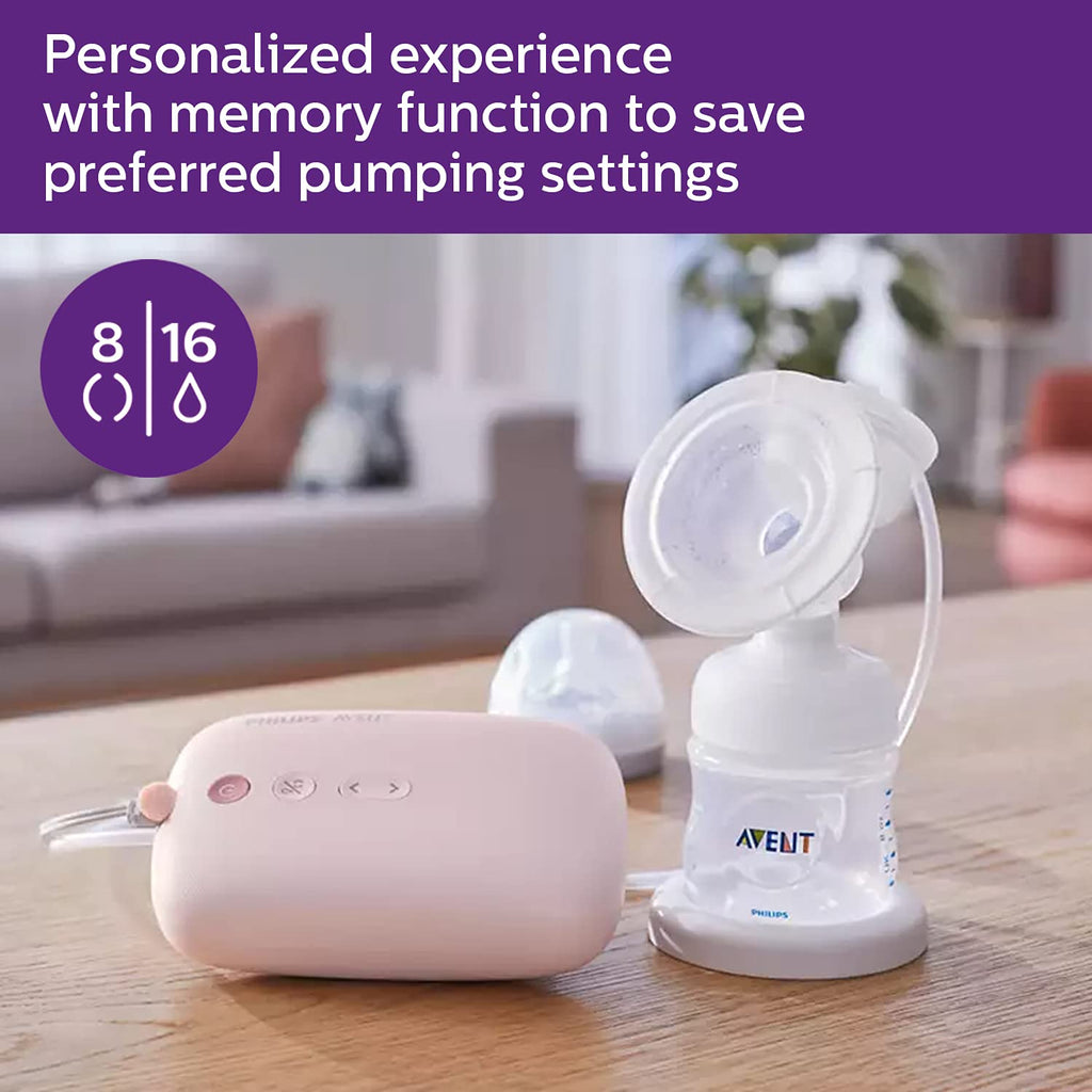 Philips Avent Electric Single Breast Pump with Natural Motion Technology and Accessories-Personalized Experience
