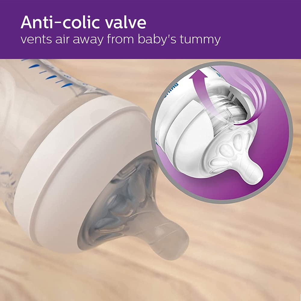 "Philips Avent Natural 2.0 Pink Feeding Bottle 260ml-Anti colic