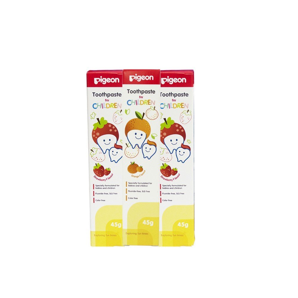 Pigeon-Babies-Children-Toothpaste-Strawberry-Orange-Flavors-Fluoride-SLS-Paraben-Free-Pack-of-3-FR1