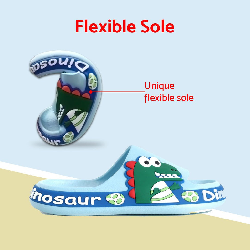 Sturdy Blue Dinosaur Slides with Anti-Skid Sole for Safe Play