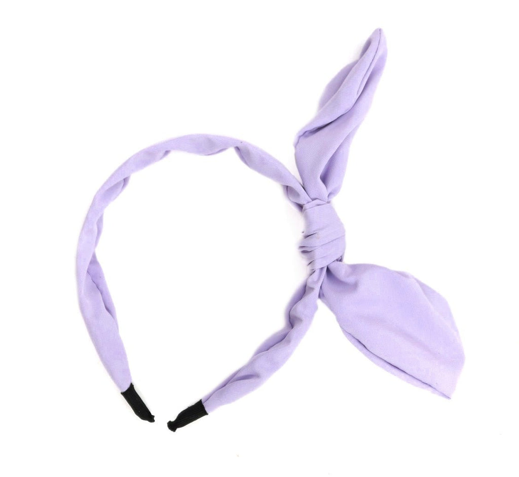 Single solid purple hair band by Yellow Bee, simple yet stylish for young girls.