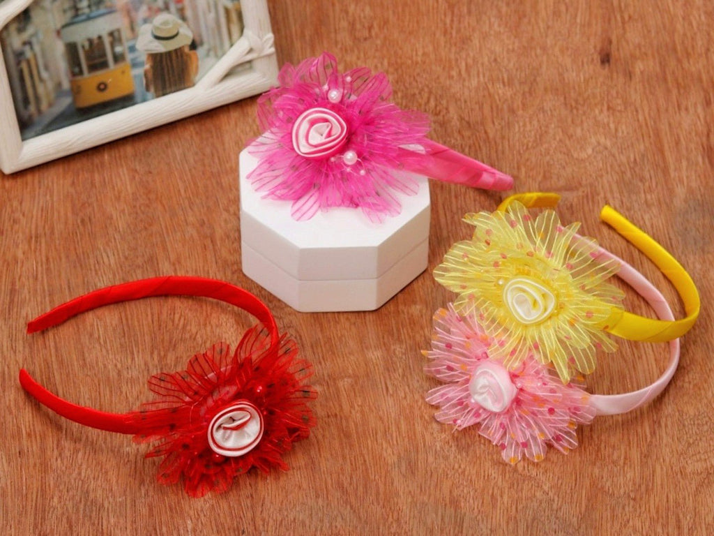  Embellished Flower Hair Band  Sets by Yellow Bee