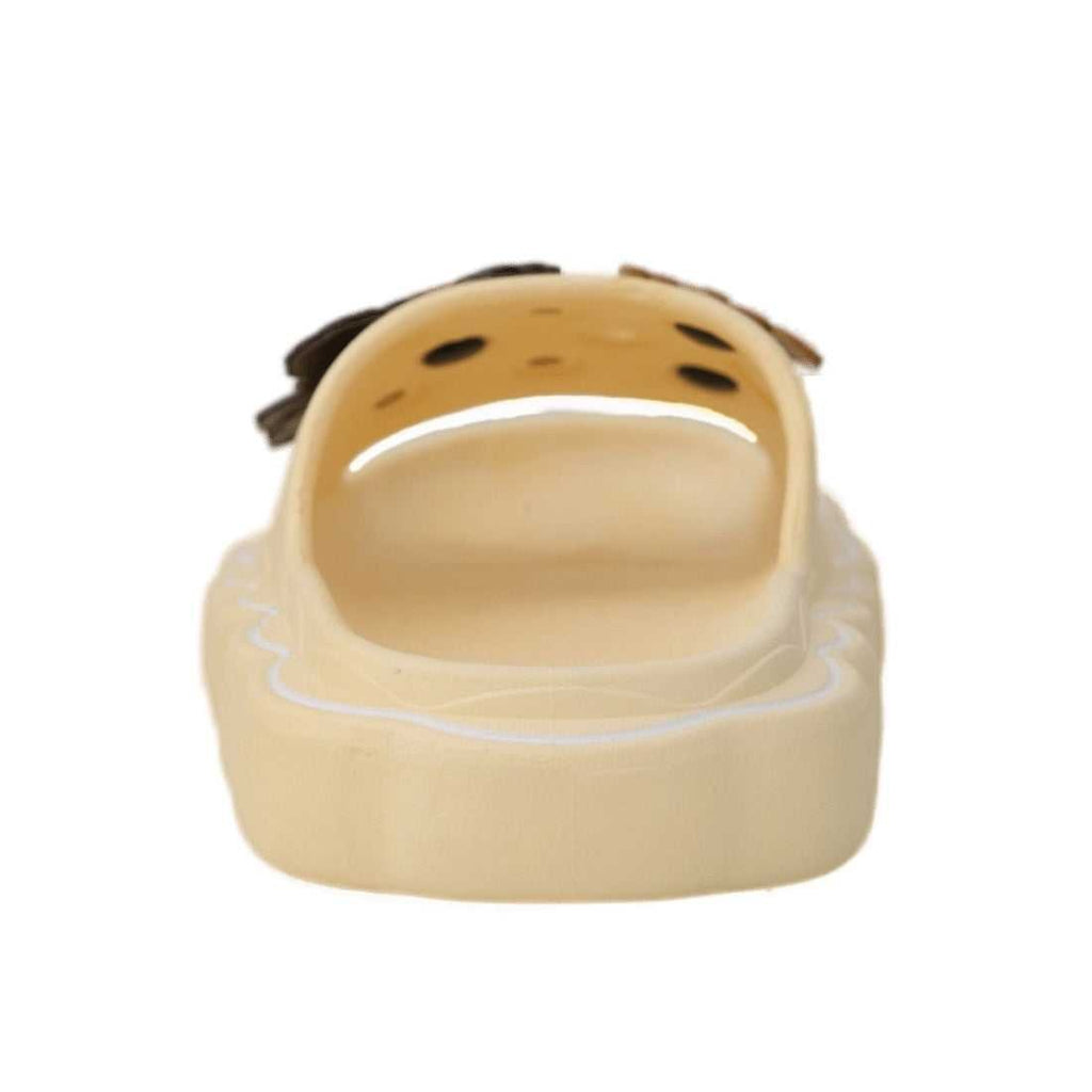 Rear View of Snuggly Baby Bear Slide in Beige Highlighting the Protective Edge