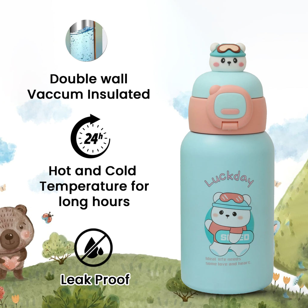 Temperature Retention Features of Yellow Bee Blue Bear Flask