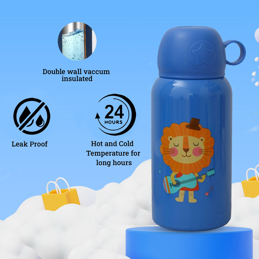 Yellow Bee Insulated Lion Flask Highlighting Temperature Retention