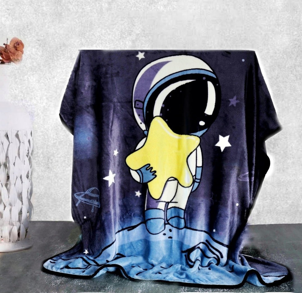 Astronaut Blanket Draped Elegantly - Ready for Galactic Dreams