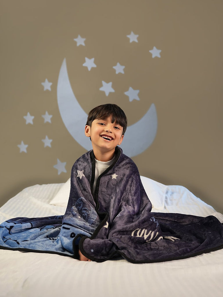 Astronaut Blanket on Bed - Young Explorer's Dream