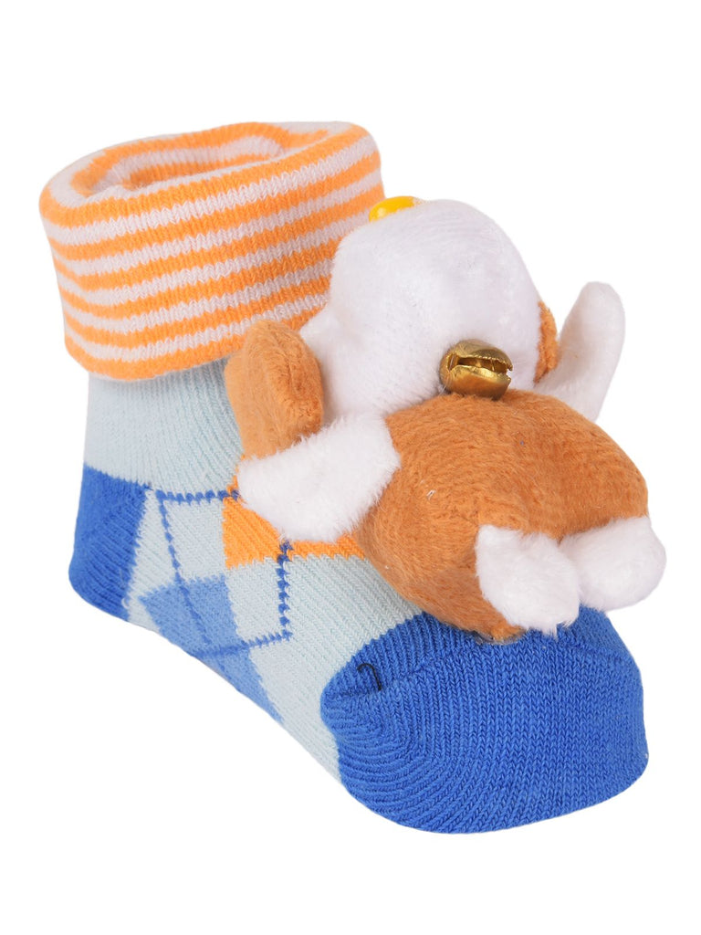 Comfortable Teddy Bear Socks for Kids with Durable Outsole