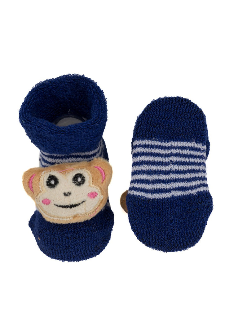 Pair of Monkey Stuffed Toy Socks for Babies