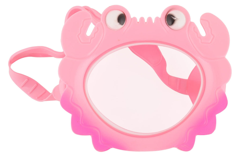 Top View of Pink Crab Junior Snorkel Mask