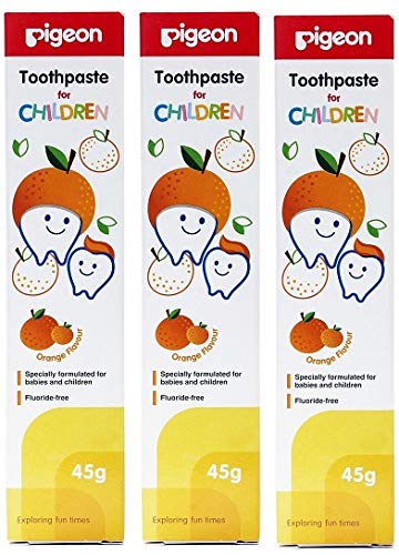 Pigeon-Children-Orange-Flavored-Toothpaste-Pack-of-3-Safe-Ingredients